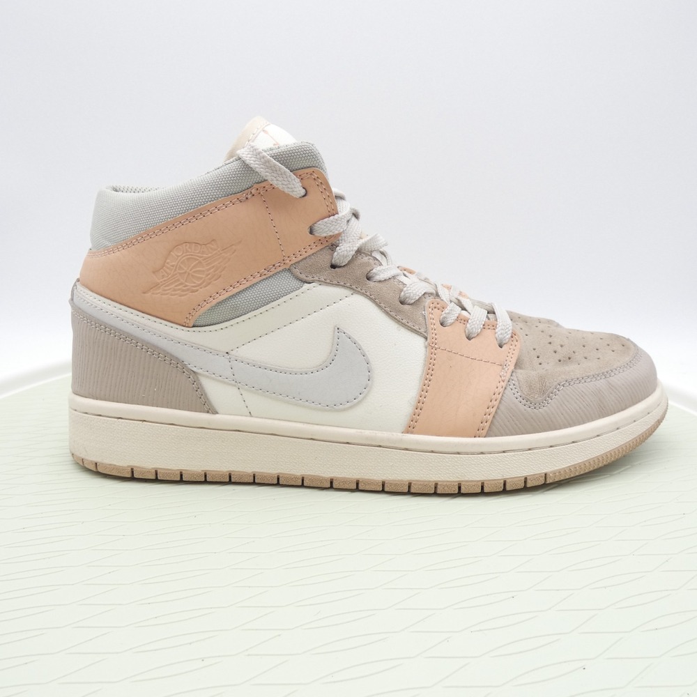 Nike Air Jordan 1 Mid Milan CV3044-100 Men's 10 Basketball Shoes Sail Sneakers